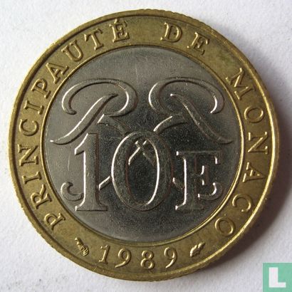 Monaco 10 francs 1989 - Image 1