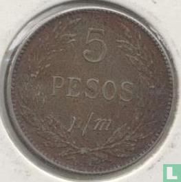 Kolumbien 5 Peso 1909 - Bild 2
