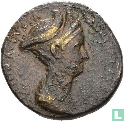 Sabina, vrouw van Hadrianus 117-138, AR Sestertius Rome  - Afbeelding 2