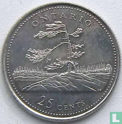Kanada 25 Cent 1992 "125th anniversary of the Canadian Confederation - Ontario" - Bild 2