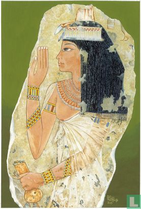 Wandmalerei aus Ägypten