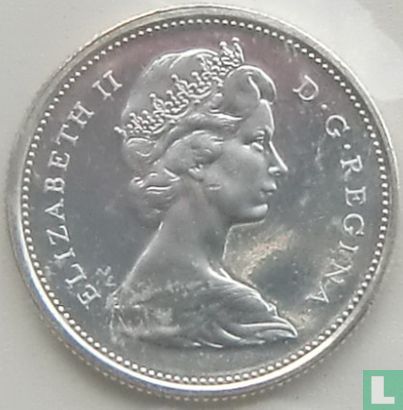 Kanada 10 Cent 1967 (Silber 900 ‰) "100th anniversary of Canadian confederation" - Bild 2