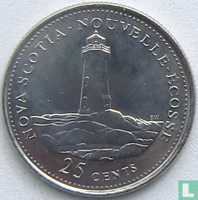 Kanada 25 Cent 1992 "125th anniversary of the Canadian Confederation - Nova Scotia" - Bild 2
