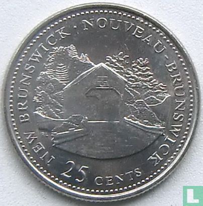 Canada 25 cents 1992 "125th anniversary of the Canadian Confederation - New Brunswick" - Afbeelding 2