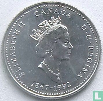 Canada 25 cents 1992 "125th anniversary of the Canadian Confederation - Northwest Territories" - Afbeelding 1