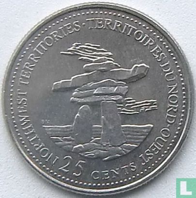 Kanada 25 Cent 1992 "125th anniversary of the Canadian Confederation - Northwest Territories" - Bild 2