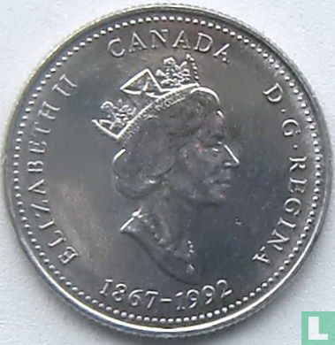 Canada 25 cents 1992 "125th anniversary of the Canadian Confederation - Prince Edward Island" - Image 1