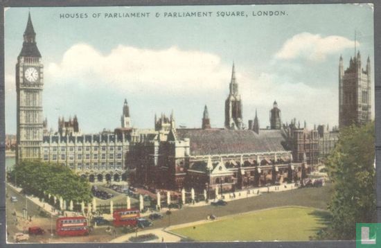 London, Houses of Parliament and Paliament Square