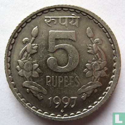 Indien 5 Rupien 1997 (Mumbai - Security edge) - Bild 1