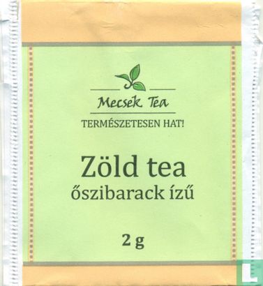 Zöld tea öszibarack ízü - Afbeelding 1