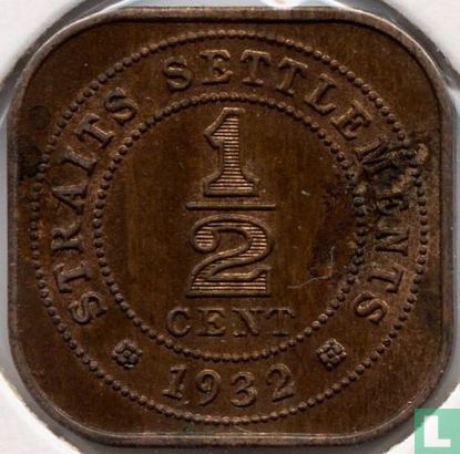 Straits Settlements ½ cent 1932 - Image 1