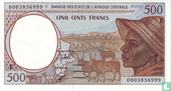 Centr.Afr.Stat. 500 Francs (E-Cameroon) - Afbeelding 1