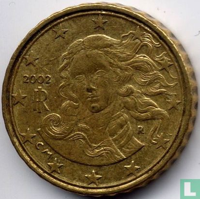 Italy 10 cent 2002 (misstrike - double edge) - Image 1