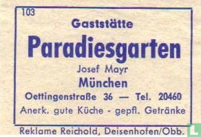 Gaststätte Paradiesgarten - Josef Mayr