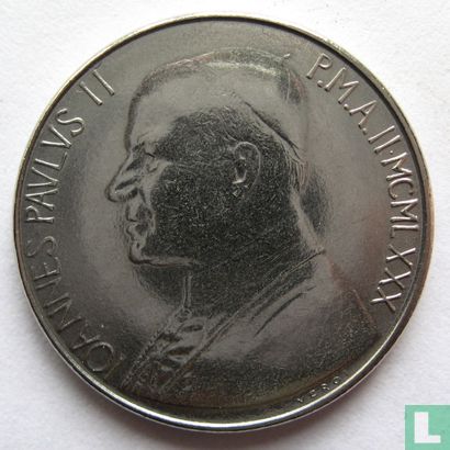 Vaticaan 50 lire 1980 - Afbeelding 1