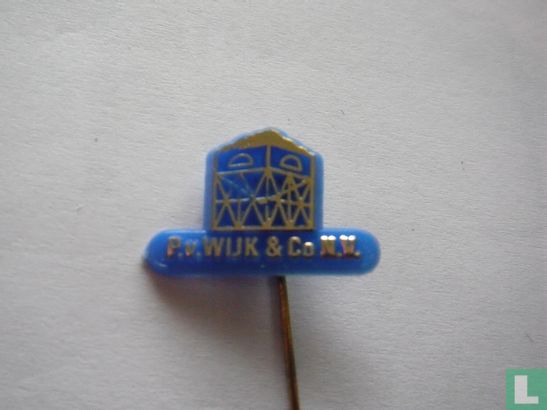 P. v. Wijk & Co [silber auf blau]