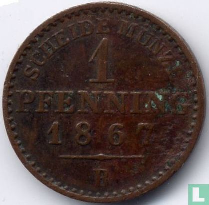 Pruisen  1 pfenning 1867 (B)  - Afbeelding 1