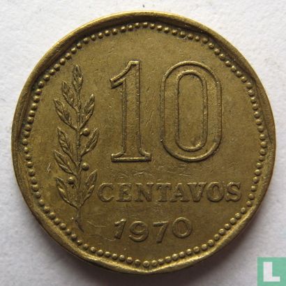 Argentine 10 centavos 1970 - Image 1