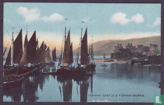 Conway Castle and Fishing Boats