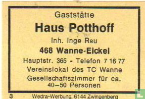 Gaststätte Hans Potthoff - Inge Rau