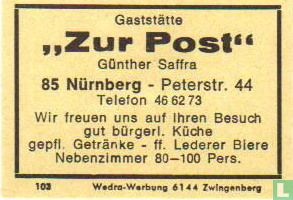 Zur Post - Gaststätte - Günther Saffra