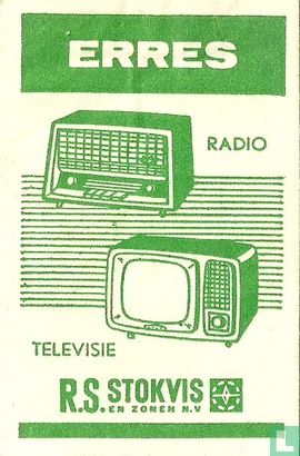 Erres radio televisie - R.S. Stokvis en Zonen N.V. - Afbeelding 1