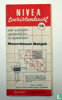 Nivea Toeristenkaart Noordoost Belgie - Afbeelding 1
