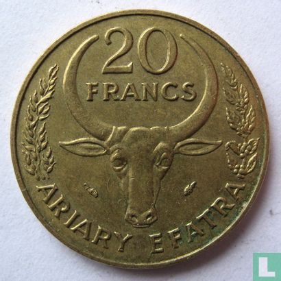 Madagaskar 20 Franc 1983 "FAO" - Bild 2