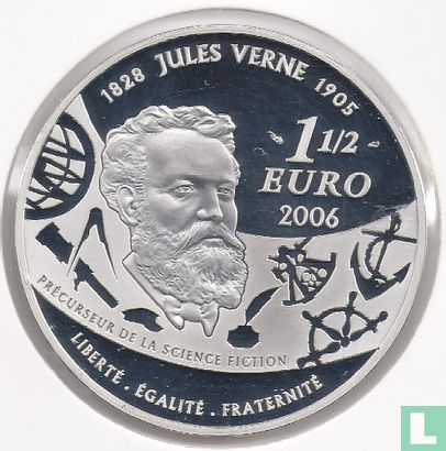 Frankrijk 1½ euro 2006 (PROOF) "100th anniversary Death of Jules Verne - Michael Strogoff" - Afbeelding 1