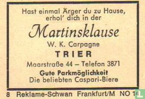 Gaststätte Martinsklause - W.K.Carpagne
