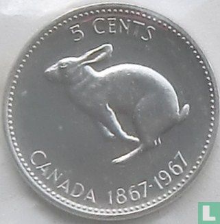 Kanada 5 Cent 1967 "100th anniversary of Canadian confederation" - Bild 1
