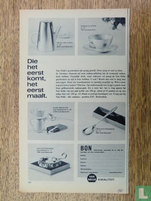 Advertentie Van Nelle geschenken 1963