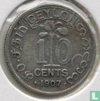 Ceylon 10 cents 1907 - Image 1