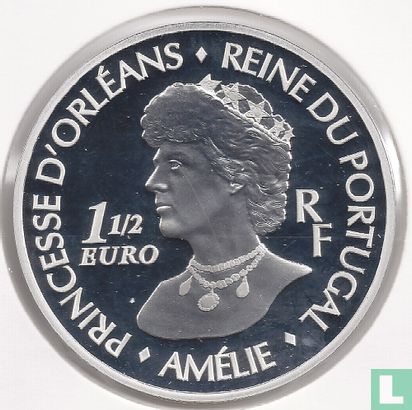 Frankreich 1½ Euro 2006 (PP) "120 years Royal Wedding of Marie Amélie of Orléans and Charles I of Portugal" - Bild 2