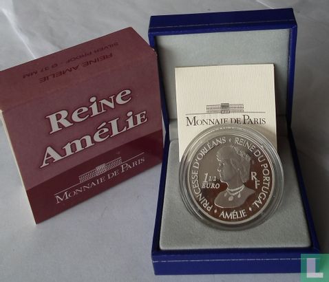 France 1½ euro 2006 (PROOF) "120 years Royal Wedding of Marie Amélie of Orléans and Charles I of Portugal" - Image 3
