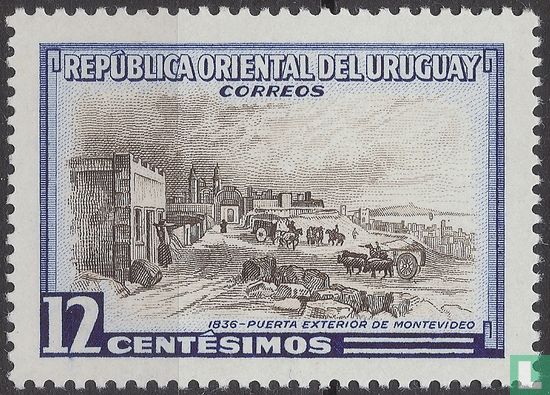 Stadtmauer und Haupttor von Montevideos