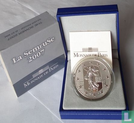 Frankreich 5 Euro 2007 (PP - Silber 900 ‰) "5th anniversary of the euro" - Bild 3