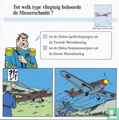 Zeevaart en Luchtvaart: Tot welk type vliegtuig behoorde de Messerschmitt ? - Afbeelding 1