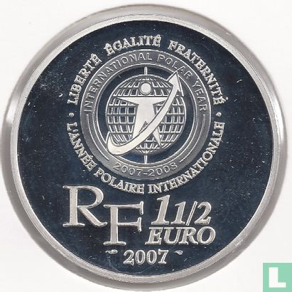 France 1½ euro 2007 (PROOF) "100th anniversary of the birth of Paul Émile Victor" - Image 1