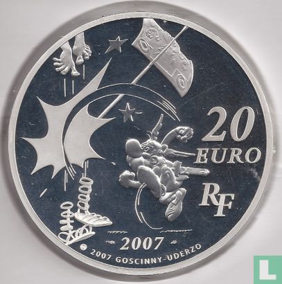Frankrijk 20 euro 2007 (PROOF) "Asterix - the village attacks" - Afbeelding 1