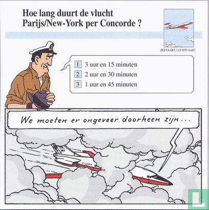 Zeevaart en Luchtvaart: Hoe lang duurt de vlucht Parijs/New-York per Concorde ? - Image 1