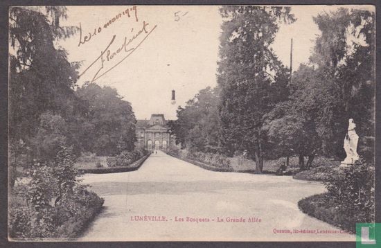 Luneville, Les Bosquets - La Grande Allee