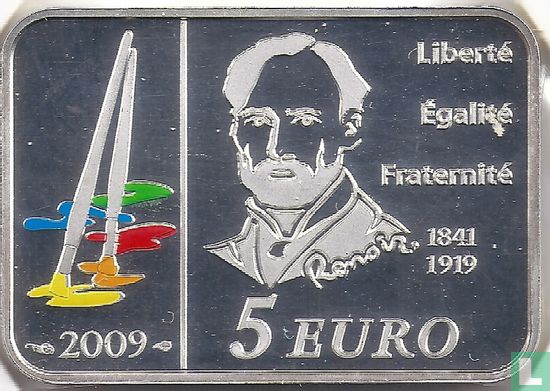 Frankrijk 5 euro 2009 "Auguste Renoir" - Afbeelding 1