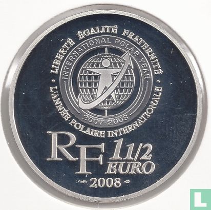 France 1½ euro 2008 (BE) "International Polar Year - Adelie Land" - Image 1