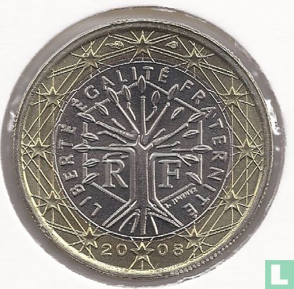 Frankrijk 1 euro 2008 - Afbeelding 1
