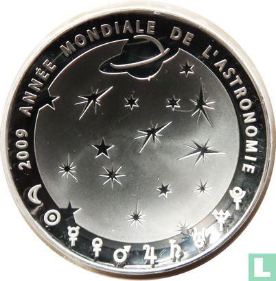 France 10 euro 2009 (PROOF) "International Year of Astronomy and 40 years of the first steps on the moon" - Image 2