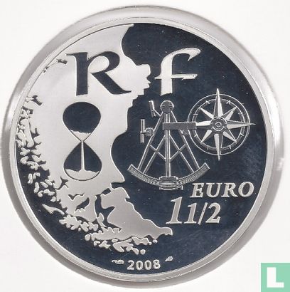 Frankrijk 1½ euro 2008 (PROOF) "Rouen Armada" - Afbeelding 1