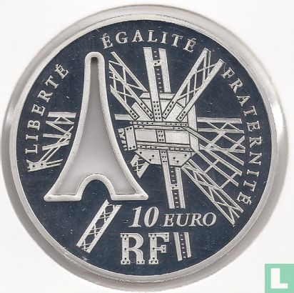 Frankrijk 10 euro 2009 (PROOF) "Gustave Eiffel" - Afbeelding 2
