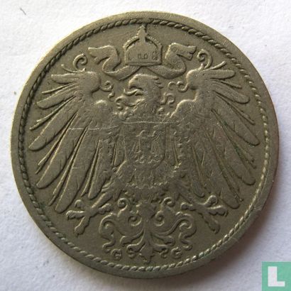 Empire allemand 10 pfennig 1905 (G) - Image 2