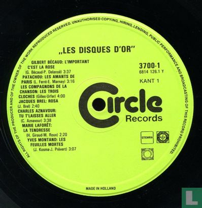 Les disques d'or - Afbeelding 3